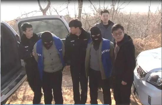 犯罪嫌疑人被抓獲。&nbsp;&nbsp;&nbsp;&nbsp;警方供圖