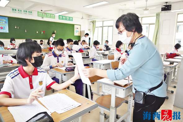 廈門3.8萬名初三學生今日復課 各校返校措施非常細致