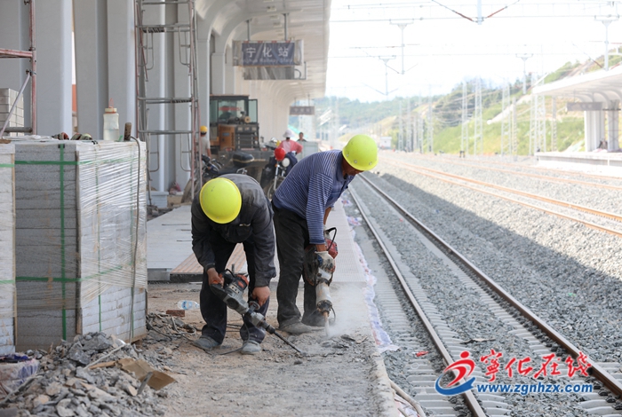興泉鐵路寧化站:客運站房建設有序推進