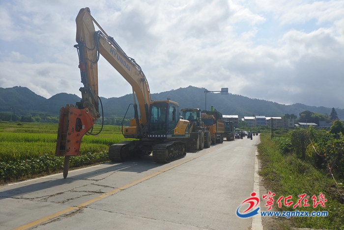 寧化泉上鎮開工改建泉上鎮至明溪蓋洋交界公路