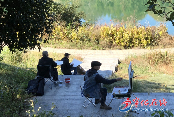 寧化:書畫文化志愿者開(kāi)展街頭文化活動(dòng)