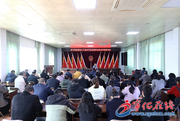 學習貫徹黨的二十屆四中全會精神縣委宣講團赴安樂鎮開展宣講
