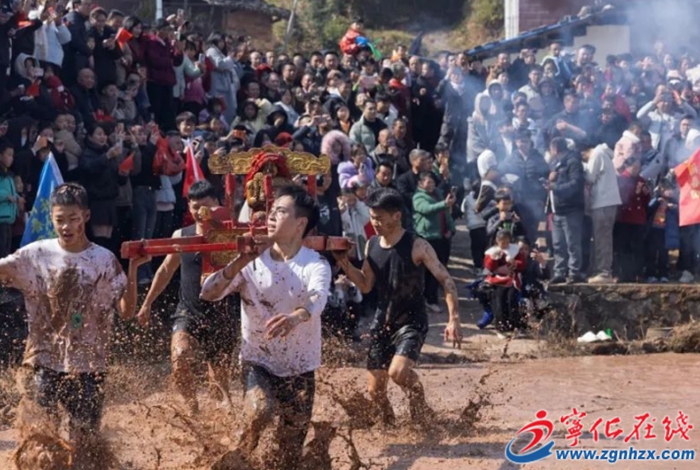 網絡中國節·春節 | 新年“鬧春田”!寧化這項傳統民俗吸引八方游客