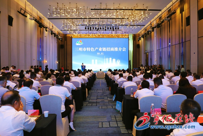 寧化縣代表團(tuán)在廈門參加三明市特色產(chǎn)業(yè)鏈招商推介會