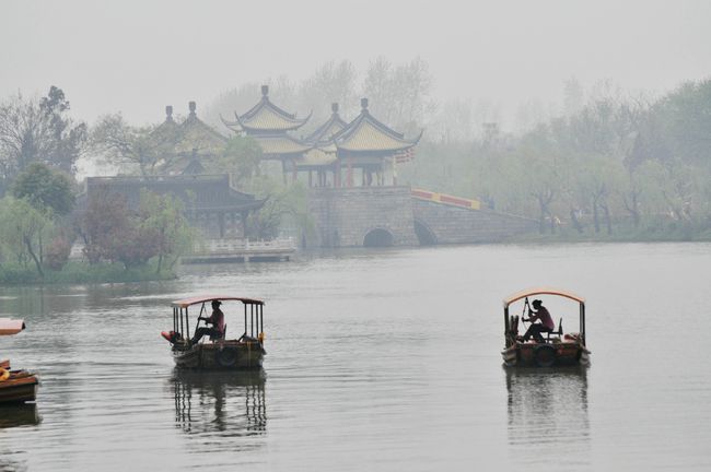 煙雨中,揚州美成了江南!